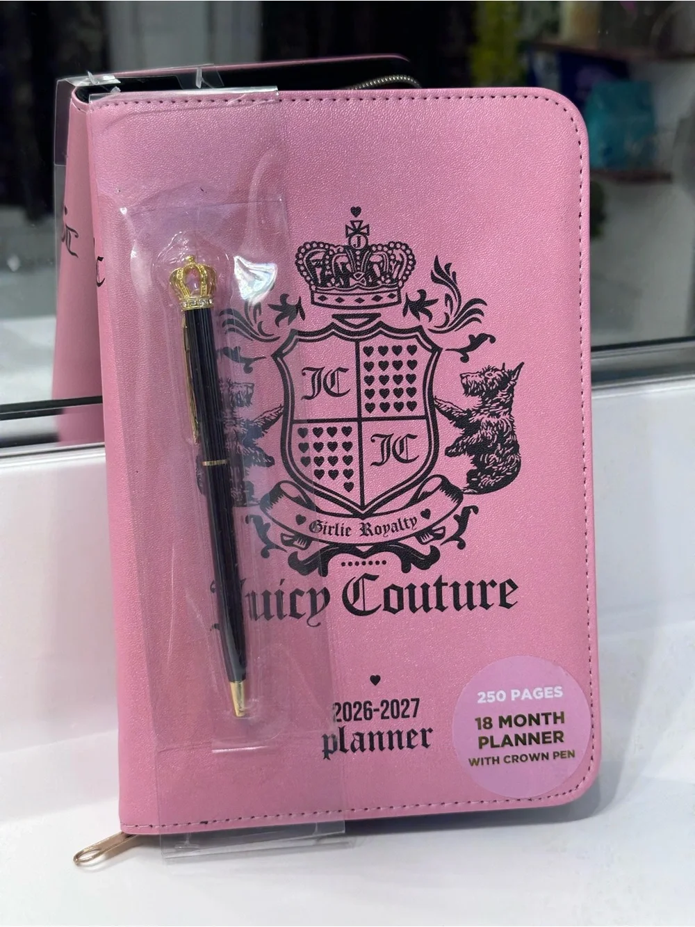 ✨NEW✨ Pink Juicy Couture 18 month Planner/ w Pen💖